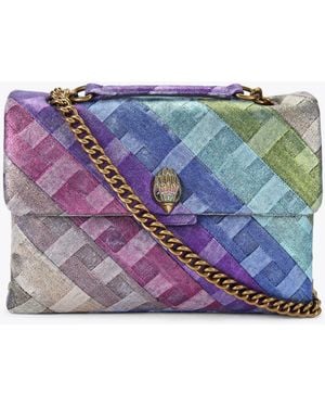 Kurt Geiger Kurt Geiger Shoulder Bag Denim Kensington - Purple