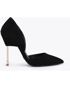 Kurt Geiger Bond Satin Court Shoes - Black