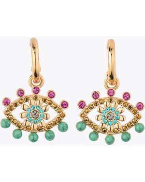 Kurt Geiger Kurt Geiger Jewellery Mixed Gem huggies - Metallic