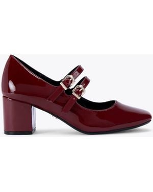 Carvela Kurt Geiger Heels Wine Patent Harper - Purple