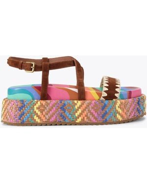 Kurt Geiger Kurt Geiger Sandals Multi Other Suede Chelsea Flatform - Multicolour