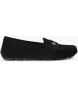Kurt Geiger Eagle Driver Loafer - Suede Loafers - Black