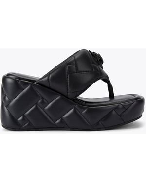 Kurt Geiger Kurt Geiger Sandals Leather Kensington Puff - Black