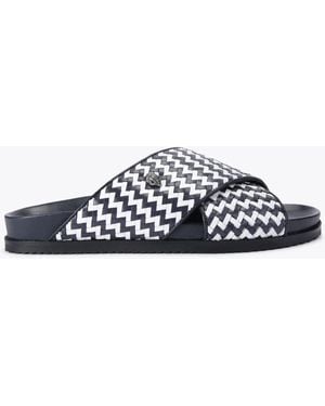 Kurt Geiger Kurt Geiger Sandals Navy Leather Baron - Blue