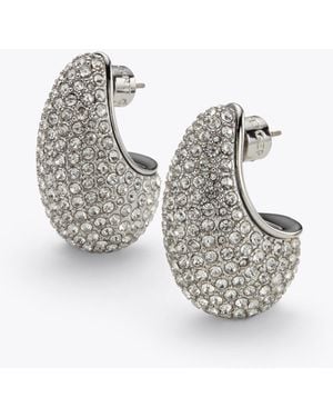 Kurt Geiger Kurt Geiger Earrings Silver Brass Pave - Metallic