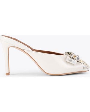 Kurt Geiger Kurt Geiger Heel Bone Combination Patent Leather Belgravia - White
