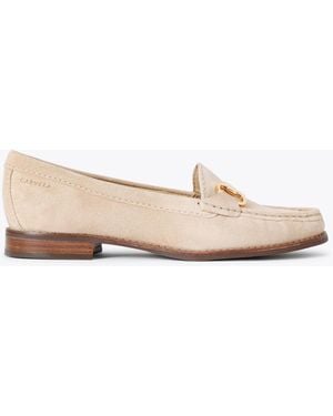 Carvela Kurt Geiger Carvela Loafer Cream Suede Click - Natural