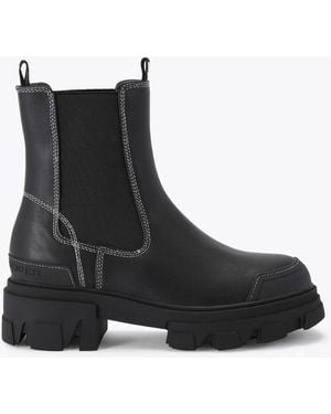KG by Kurt Geiger Boots Leather Trekker - Black