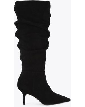 Carvela Kurt Geiger Boot Suede Spirit Slouch - Black