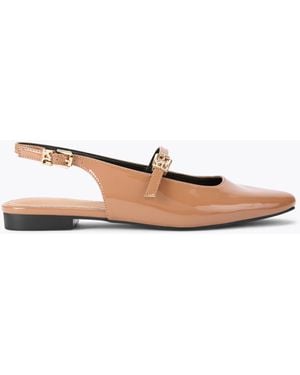 KG by Kurt Geiger Flats Camel Patent Major - Natural