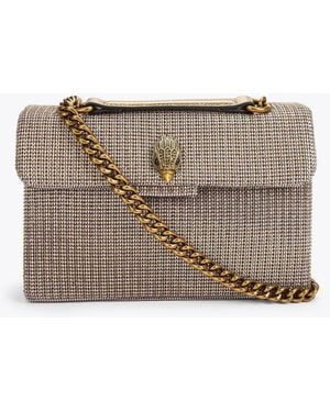 Kurt Geiger Cross Body Bag Fabric Crystal Kensington - Grey