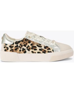 Carvela Kurt Geiger Sneakers Brown Fabric Santiana Sneaker - Black
