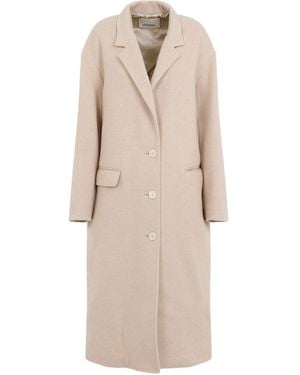 Isabel Marant Elegant Nude Wool-Cashmere Blend Jacket - Natural