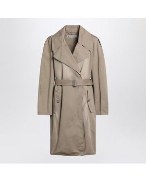Acne Studios Belted Cotton Twill Jacket - Natural