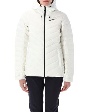 Peak Performance Frost Ski Down Jacket With Fixed Hood - White