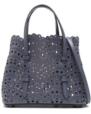 Alaïa Wave Calfskin Mini Handbag - Blue