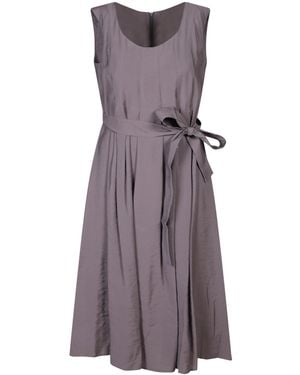 Blanca Vita Sophisticated Sleeveless Midi Dress - Purple