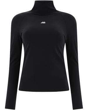 Balenciaga "Activewear" Turtleneck Top - Black