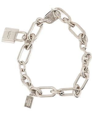 Acne Studios Mini Padlock Necklace - Metallic