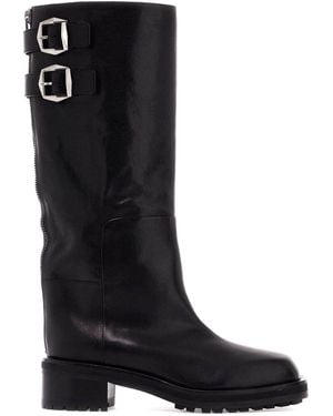 Jimmy Choo Brooklyn 50 Leather Knee-High Boots - Black