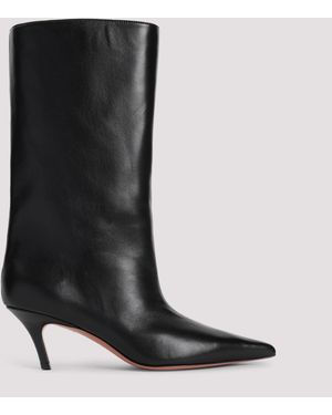 AMINA MUADDI Fiona Mini Boots With 6Cm Heel - Black
