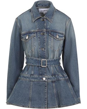 Alaïa Flare Jacket For Spring/Summer 2025 - Blue