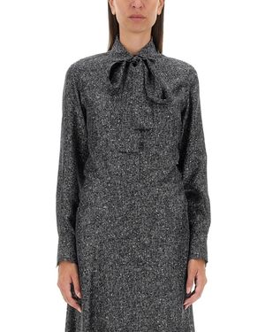 Kiton Silk Printed Shirt - Gray