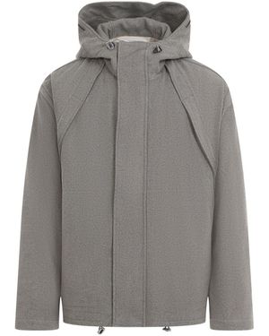 RANRA Virgin Wool Outerwear Jacket - Gray