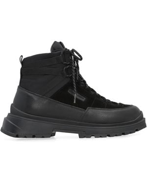 Canada Goose Premium Leather Lace-Up Boots For - Black