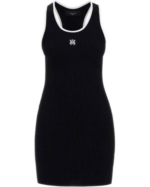 Amiri Fitted Tank Mini Dress - Black