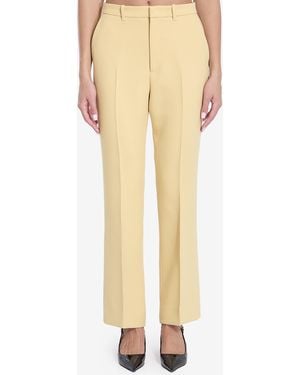 Gucci Tailored Creased Pleated Pants - Yellow