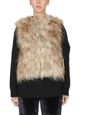 BECAGLI SINCE 1994 Luxurious Mohair Fur Vest For - Black