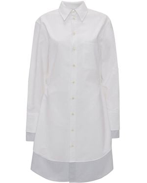 JW Anderson Double Shirt Dress Sleeve Long - White