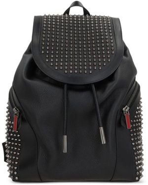 バックパック・リュック Christian Louboutin Funky Backpack Funky - Backpack - Calf leather and spikes - Black