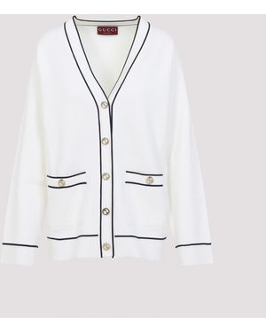 Gucci Wool Cardigan For Ss25 - White