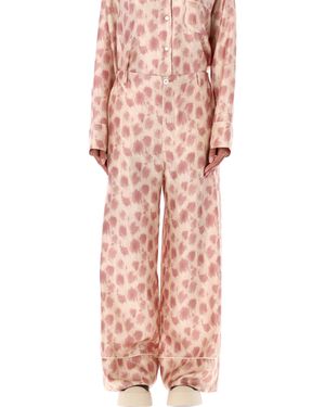Marni Elevated Relaxed Fit Pajama Pants - Pink