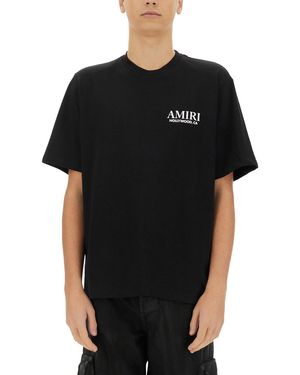 送料関税込み【AMIRI】Bones stacked long sleeve t-shirt Black BONES STACKED LONG SLEEVE TEE - Black | AMIRI