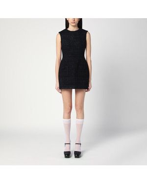 Marc Jacobs Textured Tweed Mini Dress - Black