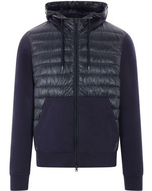Herno Quilted Zipped Down Jacket in Black for Men | Lyst