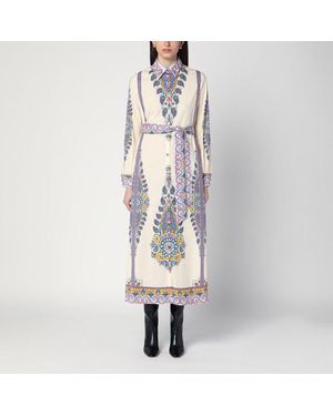 ワンピース ETRO FLARED MIDI DRESS WITH MULTI-COLOURED PRINT ETRO Flared midi dress with multi-coloured print | TheDoubleF
