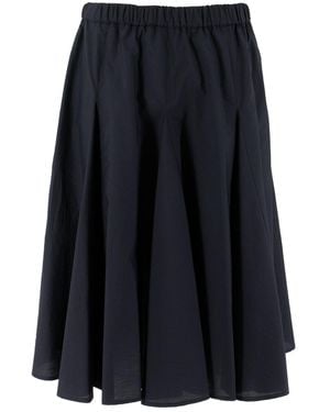 Fabiana Filippi Pleated Midi Skirt - Blue