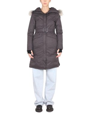 Nobis Autumn Parka Jacket With Drawstring Hood - Gray