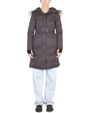 Nobis Autumn Parka Jacket With Drawstring Hood - Gray