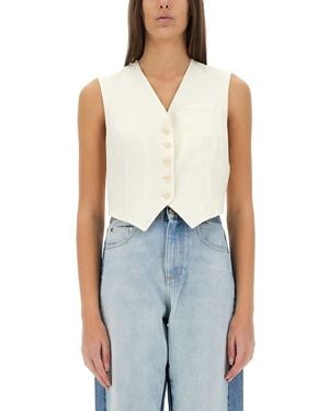 Stella McCartney Wool Tailoring Mini Vest - Blue