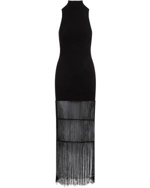 KHAITE Sophisticated Sleeveless Midi Dress - Black