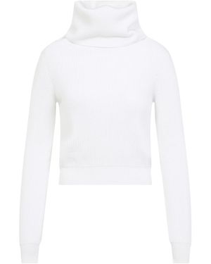 Alaïa Hooded Long Sleeves Top For - White