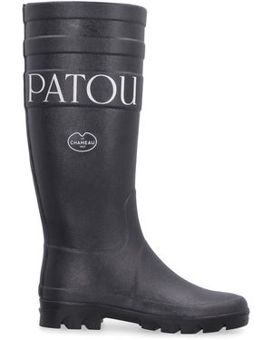 Patou High-Top Rubber Boots - Black