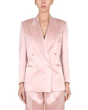 Gucci Silk Duchesse Mini Jacket For - Pink