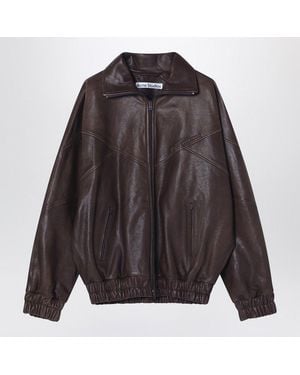 Acne Studios Relaxed Fit Leather Zipped Jacket For - Black