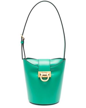 Ferragamo Trifolio Bucket Bag - Green
